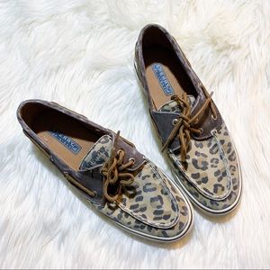 Sperry Cheetah Boat Shoes 7